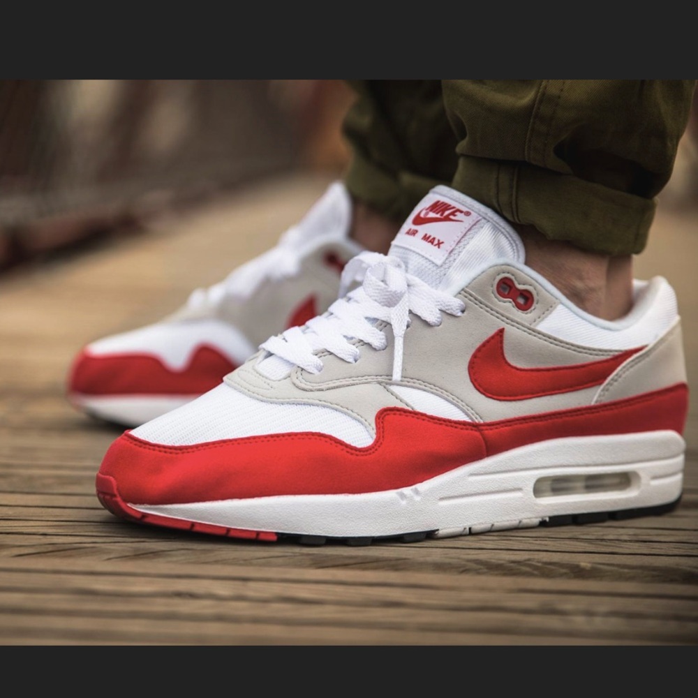 Nike Kids Air Max red and White Sneakers